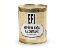 EFI Vepřová kýta na smetaně 700g 2porce (trvanlivost až 24 měsíců)