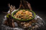 Adventure menu - Cvrččí proteinové penne s kuřecím masem v kreolské krémové omáčce Adventure menu - Cvrččí proteinové penne s kuřecím masem v kreolské krémové omáčce 2