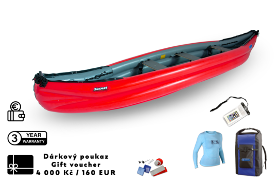 Gumotex kánoe Scout s poukazem 4 000 Kč (160 EUR) Gumotex kánoe Scout s poukazem 4 000 Kč (160 EUR) 1