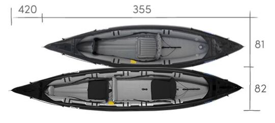 Gumotex RUSH 1 - SET III. -nafukovací kajak 1