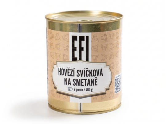 EFI Svíčková na smetaně 700 g 2 porce (trvanlivost až 24 měsíců) EFI Svíčková na smetaně 700 g 2 porce (trvanlivost až 24 měsíců) 1