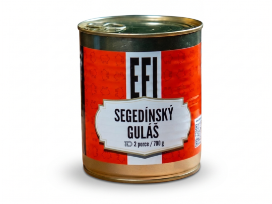 EFI Segedínský guláš 700g 2 porce (trvanlivost až 24 měsíců) EFI Segedínský guláš 700g 2 porce (trvanlivost až 24 měsíců) 1